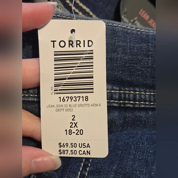 Torrid Dark Blue High Rise Pull-On Super Skinny Jeans- Size 2X - Picture 7 of 8